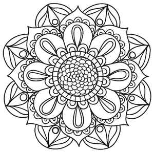 Floral Mandala #9